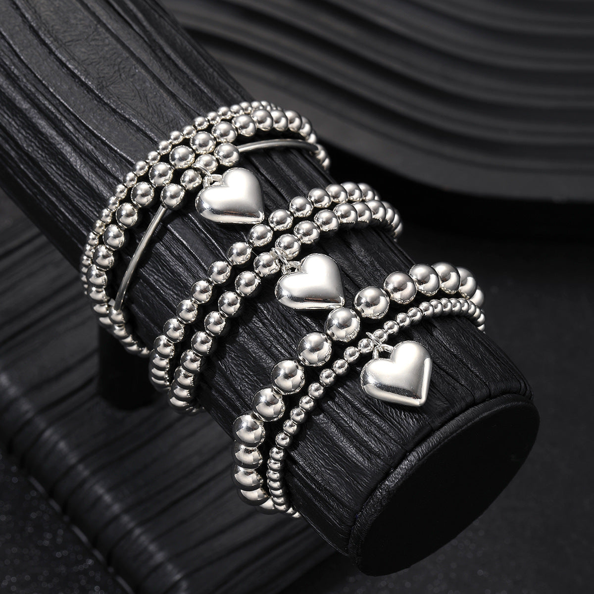 Wholesale Heart Pendant Beaded Bracelet